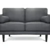 Habitat Jackson Leather 2 Seater Sofa - Grey