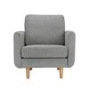 Habitat Remi Fabric Armchair In A Box - Light Grey