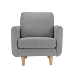 Habitat Remi Fabric Armchair In A Box - Light Grey