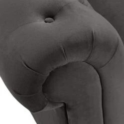 Habitat Chesterfield Velvet 2 Seater Sofa - Charcoal -Habitat 8935782 R Z006A