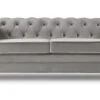 Habitat Chesterfield Velvet 3 Seater Sofa - Light Grey