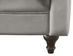 Habitat Chesterfield Velvet 3 Seater Sofa - Light Grey -Habitat 9112913 R Z004A