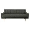 Habitat Fenner Fabric 3 Seater Sofa - Charcoal