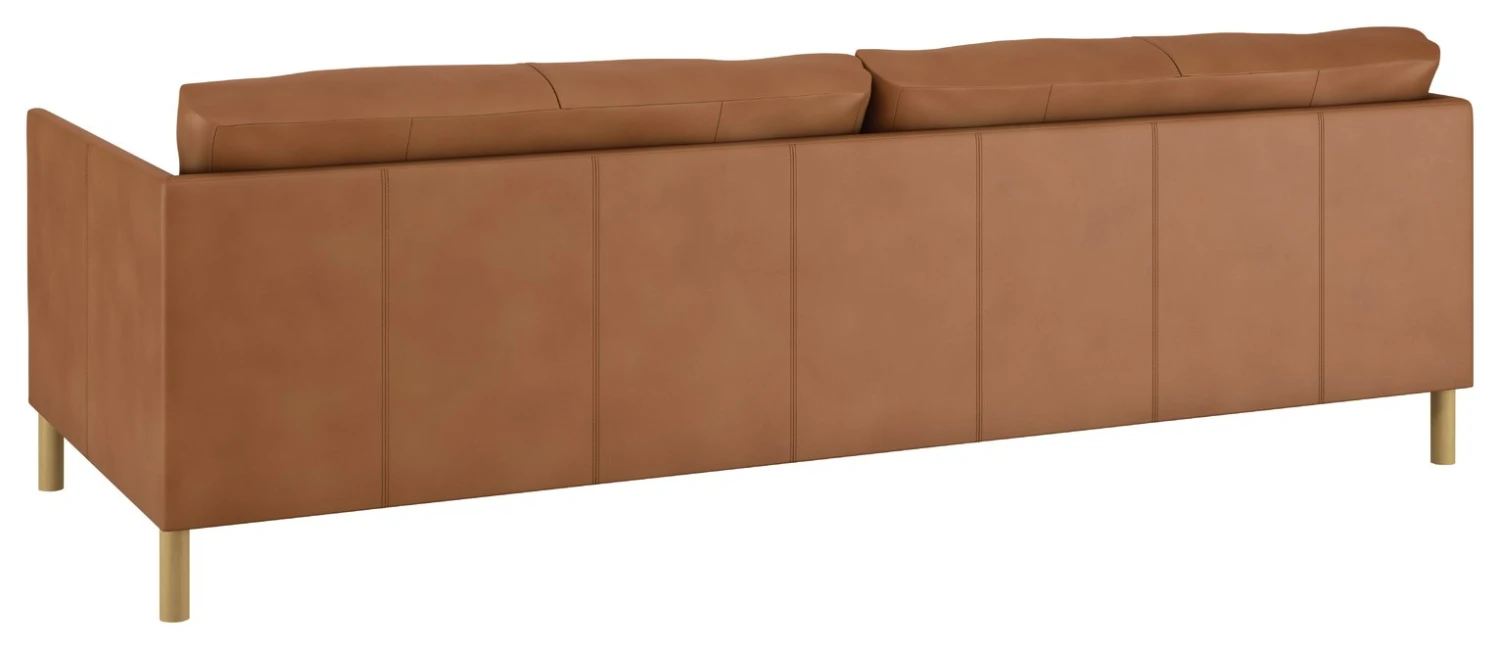 Habitat Hyde 3 Seater Leather Sofa Bed - Tan 4 Habitat Hyde 3 Seater Leather Sofa Bed - Tan - Image 4