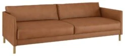 Habitat Hyde 3 Seater Leather Sofa Bed - Tan 17 Habitat Hyde 3 Seater Leather Sofa Bed - Tan -Habitat 9185005 R Z009A