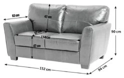 Habitat Milford Leather 2 Seater Sofa - Tan 12 Habitat Milford Leather 2 Seater Sofa - Tan -Habitat 9185926 R E001