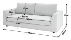 Habitat Brixley Fabric 3 Seater Sofa - Yellow 11 Habitat Brixley Fabric 3 Seater Sofa - Yellow -Habitat 9191336 R E001