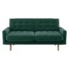 Habitat Fenner Velvet 2 Seater Sofa - Emerald