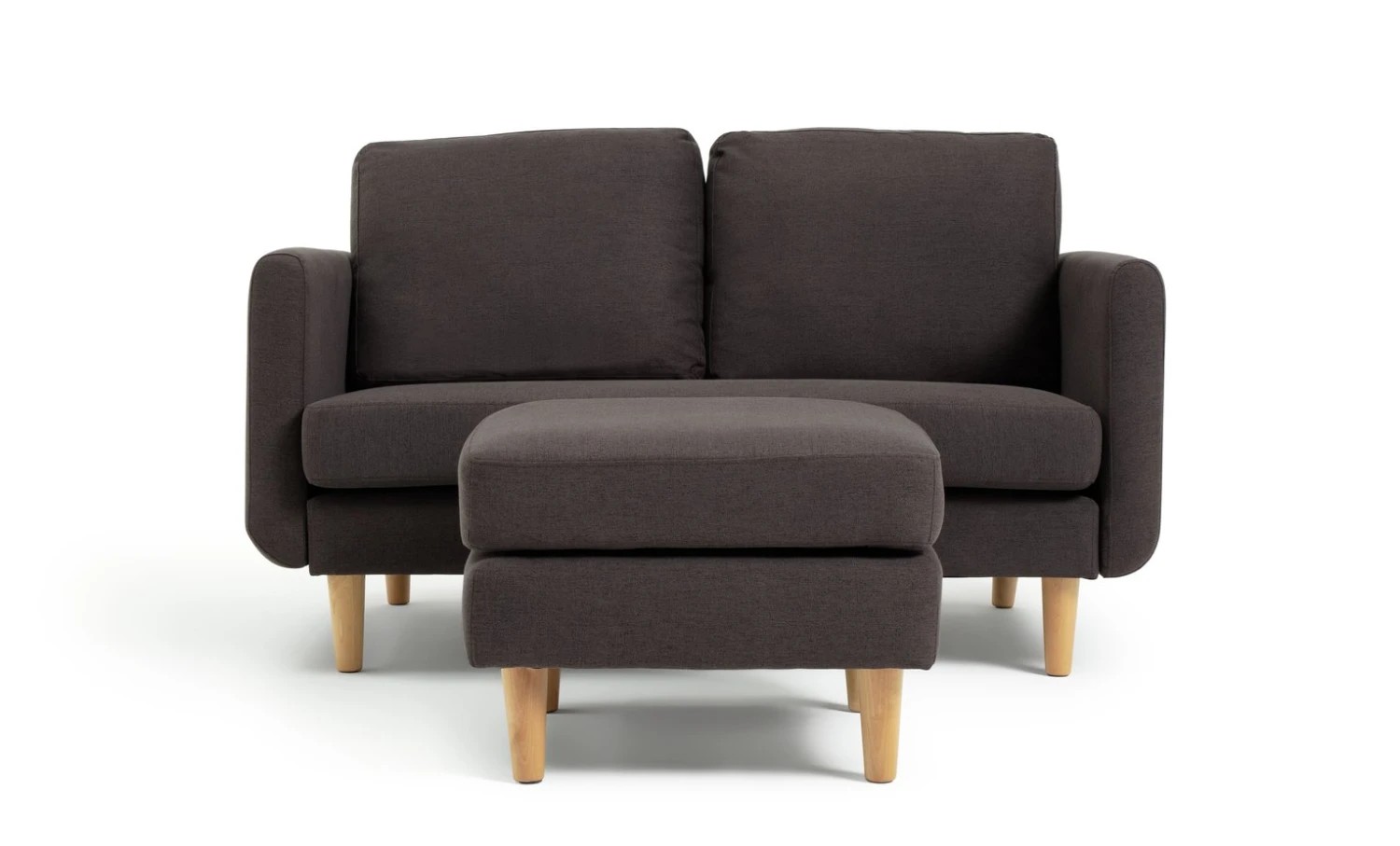 Habitat Remi Fabric 2 Seater Chaise Sofa In A Box - Charcoal 4 Habitat Remi Fabric 2 Seater Chaise Sofa In A Box - Charcoal - Image 4