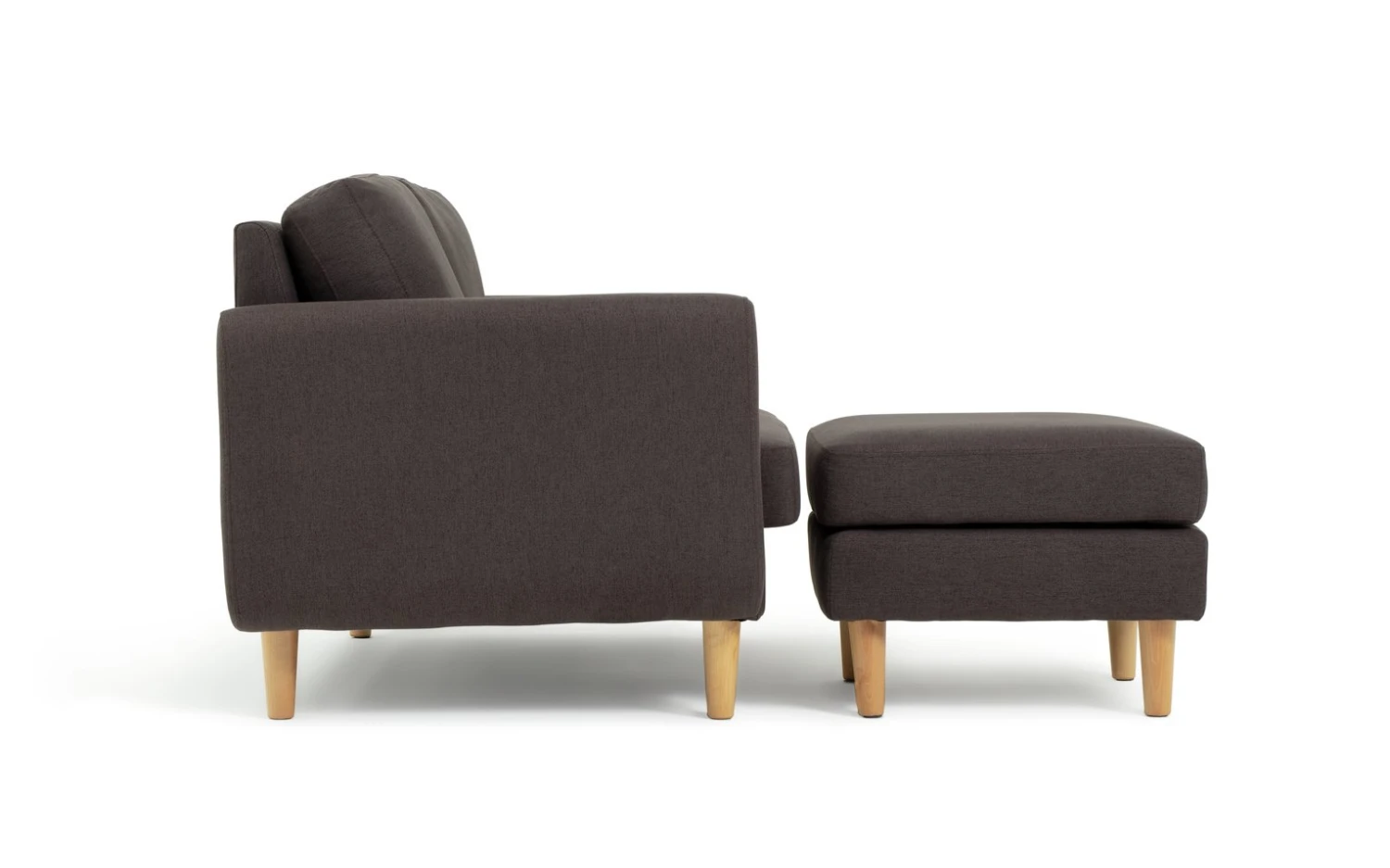 Habitat Remi Fabric 2 Seater Chaise Sofa In A Box - Charcoal 5 Habitat Remi Fabric 2 Seater Chaise Sofa In A Box - Charcoal - Image 5