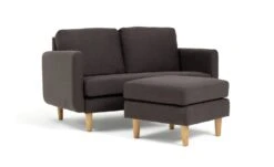 Habitat Remi Fabric 2 Seater Chaise Sofa In A Box - Charcoal 16 Habitat Remi Fabric 2 Seater Chaise Sofa In A Box - Charcoal -Habitat 9202304 R Z005A