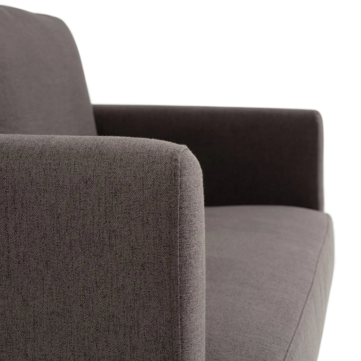 Habitat Remi Fabric 2 Seater Chaise Sofa In A Box - Charcoal 8 Habitat Remi Fabric 2 Seater Chaise Sofa In A Box - Charcoal - Image 8