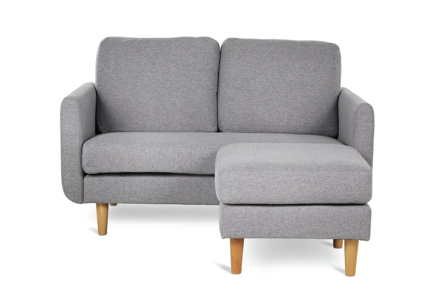 Habitat Remi Fabric 2 Seater Chaise Sofa In A Box-Light Grey 4 Habitat Remi Fabric 2 Seater Chaise Sofa In A Box-Light Grey - Image 4