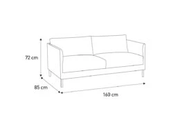 Habitat Hyde Velvet 2 Seater Sofa - Yellow 10 Habitat Hyde Velvet 2 Seater Sofa - Yellow -Habitat 9204931 R E001