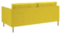 Habitat Hyde Velvet 2 Seater Sofa - Yellow 11 Habitat Hyde Velvet 2 Seater Sofa - Yellow -Habitat 9204931 R Z003A