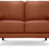 Habitat Jackson Leather 2 Seater Sofa - Tan