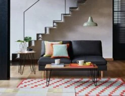 Habitat Teo Velvet 2 Seater Sofa - Yellow 9 Habitat Teo Velvet 2 Seater Sofa - Yellow -Habitat 9216840 R Z001C