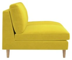 Habitat Teo Velvet 2 Seater Sofa - Yellow 12 Habitat Teo Velvet 2 Seater Sofa - Yellow -Habitat 9216840 R Z004A