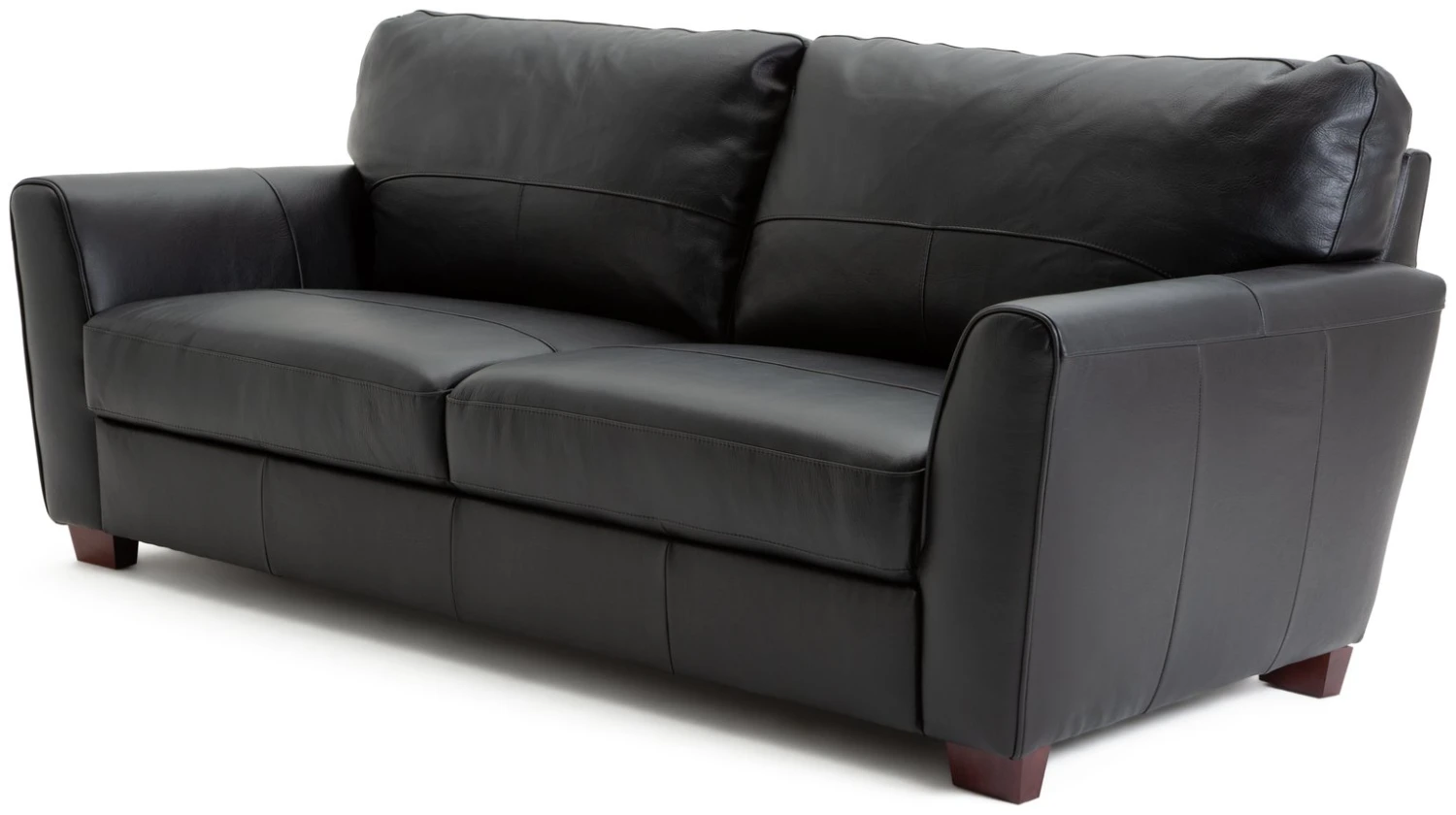 Habitat Milford Leather 4 Seater Sofa - Black 5 Habitat Milford Leather 4 Seater Sofa - Black - Image 5