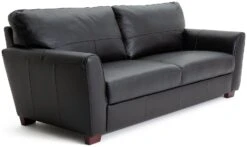 Habitat Milford Leather 4 Seater Sofa - Black 15 Habitat Milford Leather 4 Seater Sofa - Black -Habitat 9223163 R Z004A