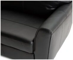 Habitat Milford Leather 4 Seater Sofa - Black 17 Habitat Milford Leather 4 Seater Sofa - Black -Habitat 9223163 R Z007A