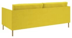 Habitat Hyde Velvet 3 Seater Sofa - Yellow 11 Habitat Hyde Velvet 3 Seater Sofa - Yellow -Habitat 9266292 R Z003A