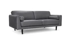 Habitat Jackson Leather 4 Seater Sofa - Grey 9 Habitat Jackson Leather 4 Seater Sofa - Grey -Habitat 9303203 R Z002A