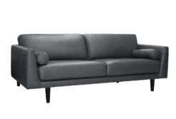 Habitat Jackson Leather 4 Seater Sofa - Grey 11 Habitat Jackson Leather 4 Seater Sofa - Grey -Habitat 9303203 R Z004A
