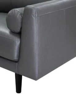 Habitat Jackson Leather 4 Seater Sofa - Grey 12 Habitat Jackson Leather 4 Seater Sofa - Grey -Habitat 9303203 R Z006A