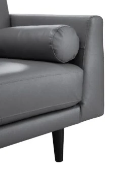 Habitat Jackson Leather 4 Seater Sofa - Grey 13 Habitat Jackson Leather 4 Seater Sofa - Grey -Habitat 9303203 R Z007A
