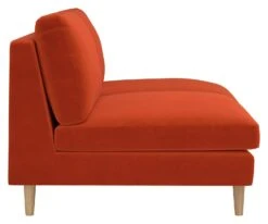 Habitat Teo Velvet 2 Seater Sofa - Orange -Habitat 9303382 R Z004A