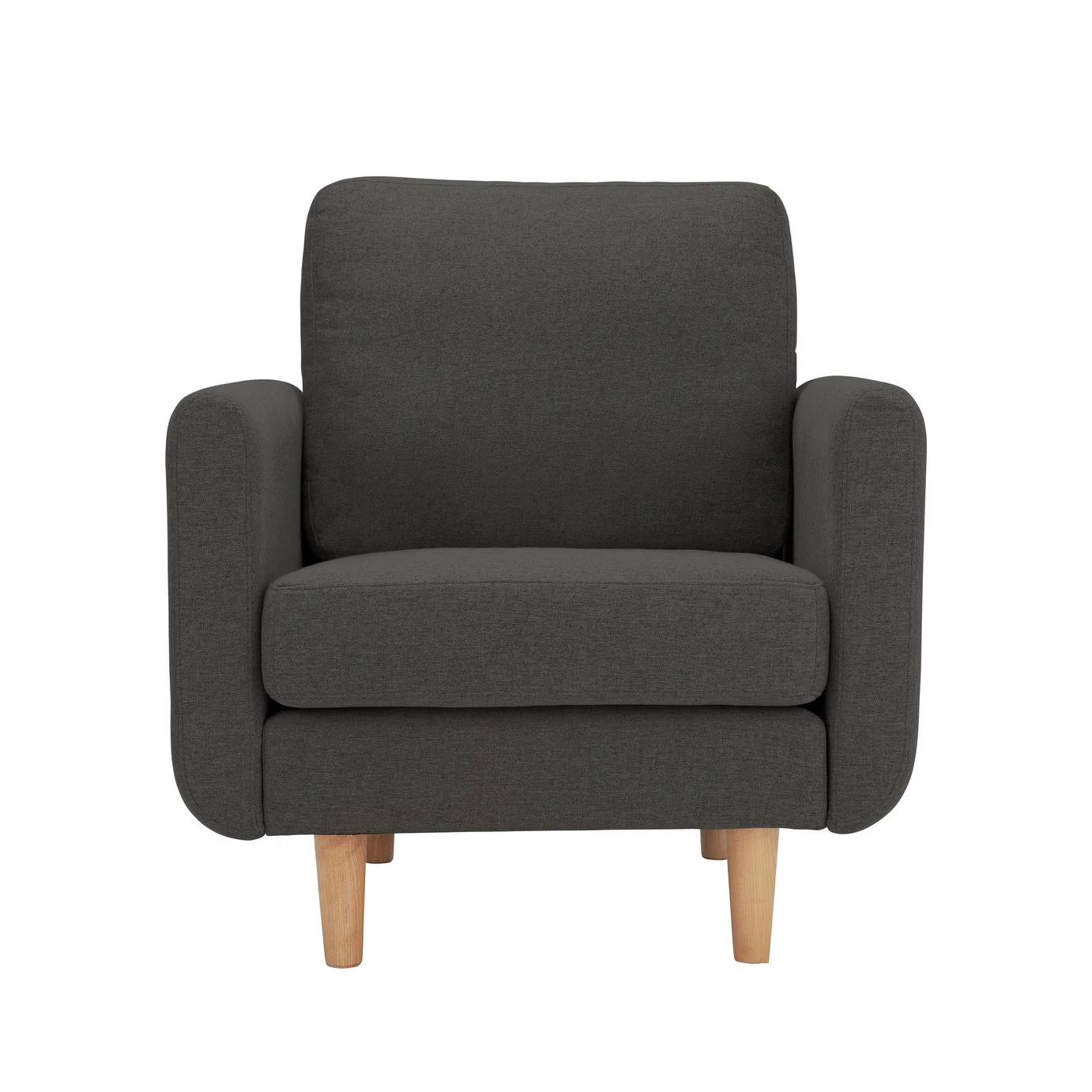 Habitat Remi Fabric Armchair In A Box - Charcoal 1 Habitat Remi Fabric Armchair In A Box - Charcoal