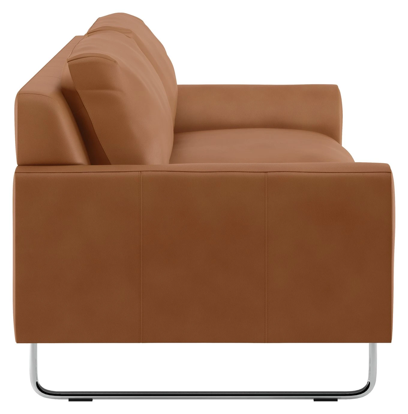 Habitat Lyle Leather 2 Seater Sofa - Tan 6 Habitat Lyle Leather 2 Seater Sofa - Tan - Image 6