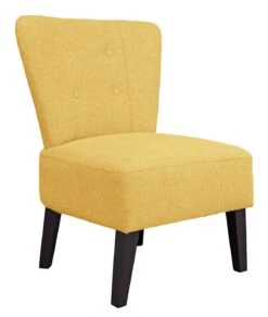 Habitat Delilah Fabric Cocktail Chair - Yellow 11 Habitat Delilah Fabric Cocktail Chair - Yellow -Habitat 9337808 R Z004A