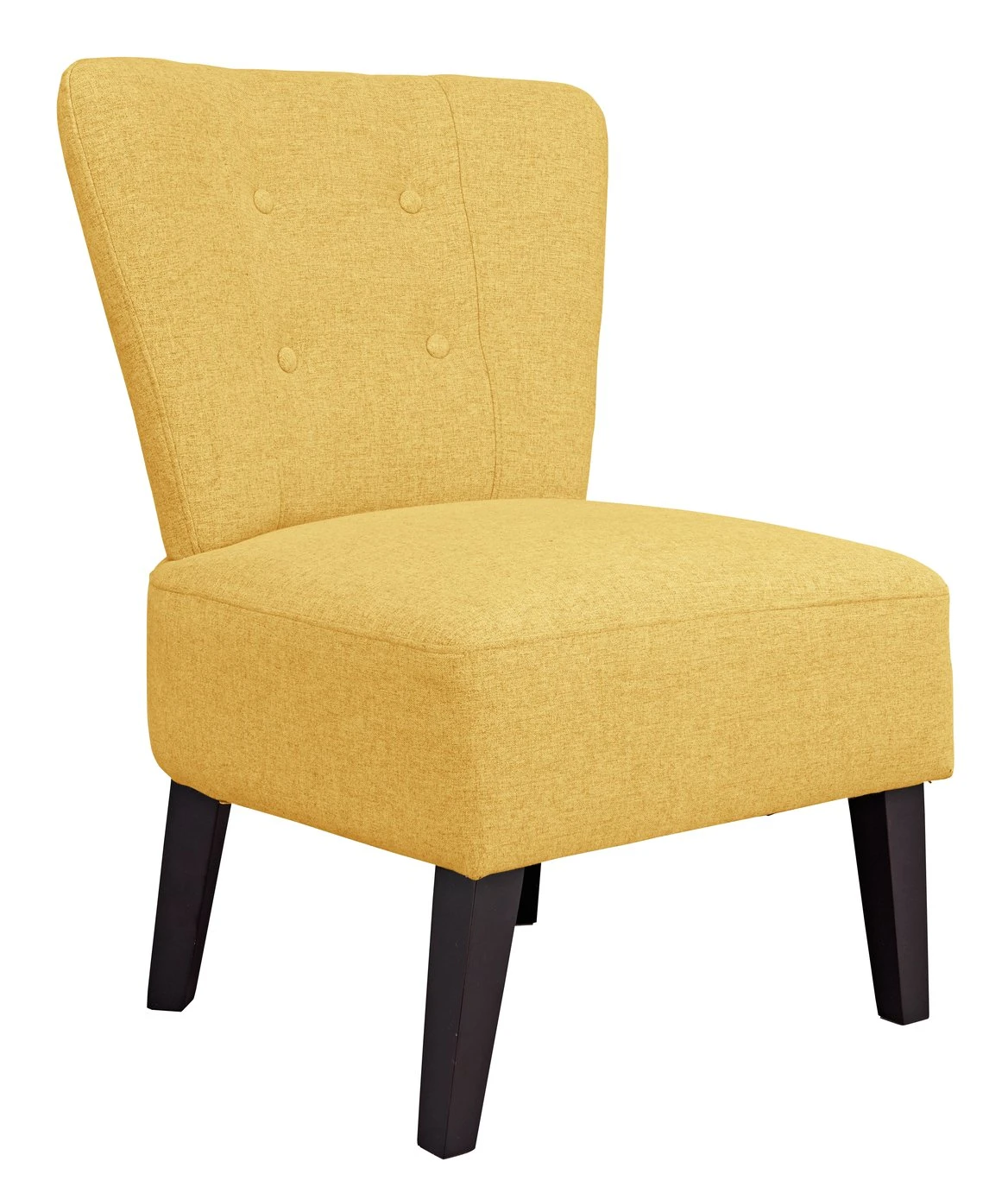 Habitat Delilah Fabric Cocktail Chair - Yellow 5 Habitat Delilah Fabric Cocktail Chair - Yellow - Image 5
