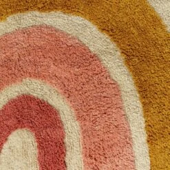 Habitat Kids Rainbow Tufted Flatweave Cotton Rug -120x170cm -Habitat 9338302 R B001