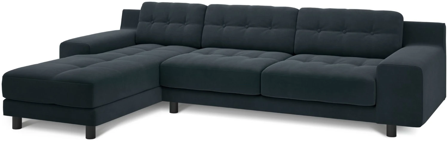 Habitat Hendricks Left Hand Corner Chaise Sofa - Charcoal 1 Habitat Hendricks Left Hand Corner Chaise Sofa - Charcoal