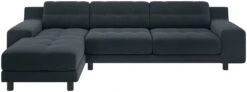 Habitat Hendricks Left Hand Corner Chaise Sofa - Charcoal 12 Habitat Hendricks Left Hand Corner Chaise Sofa - Charcoal -Habitat 9360624 R Z003A