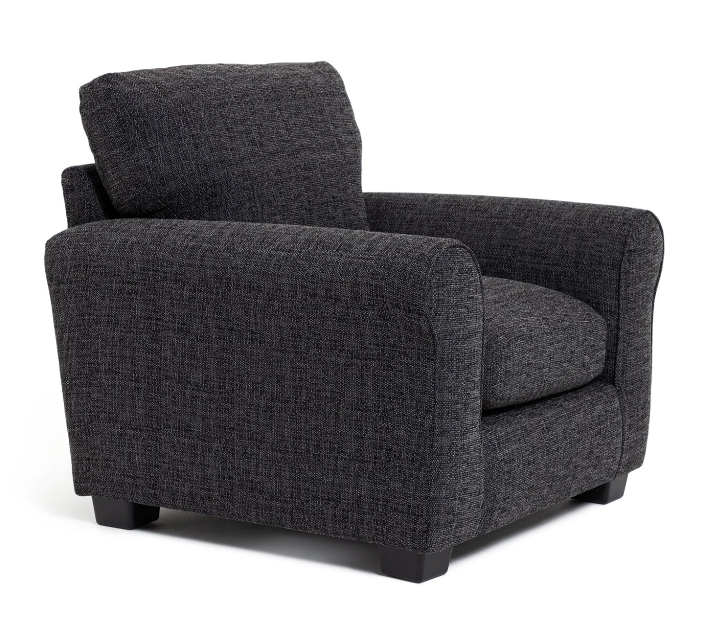 Habitat Lisbon Fabric Armchair - Charcoal 8 Habitat Lisbon Fabric Armchair - Charcoal - Image 8
