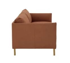 Habitat Hyde Leather 3 Seater Sofa - Tan -Habitat 9372502 R Z004A