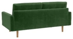 Habitat Fenner Velvet 2 Seater Sofa - Moss Green -Habitat 9381847 R Z003A