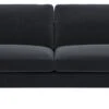 Habitat Teo Velvet 3 Seater Sofa - Charcoal