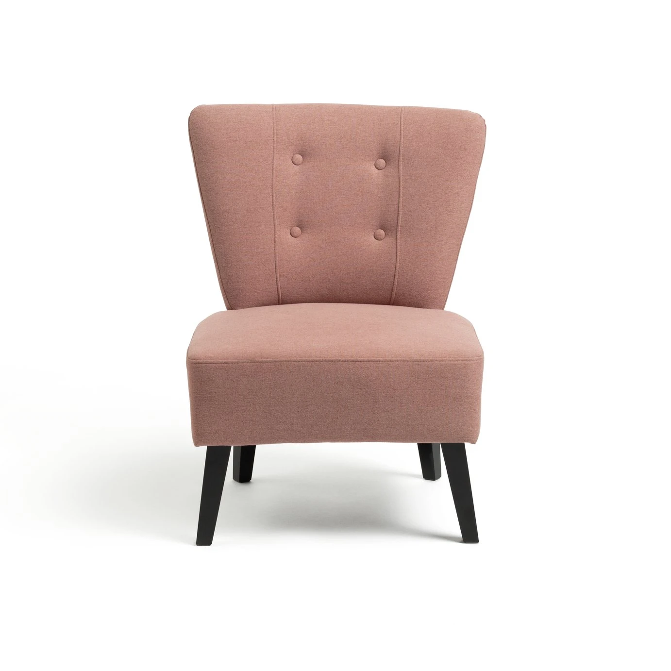 Habitat Delilah Fabric Cocktail Chair - Pink 1 Habitat Delilah Fabric Cocktail Chair - Pink