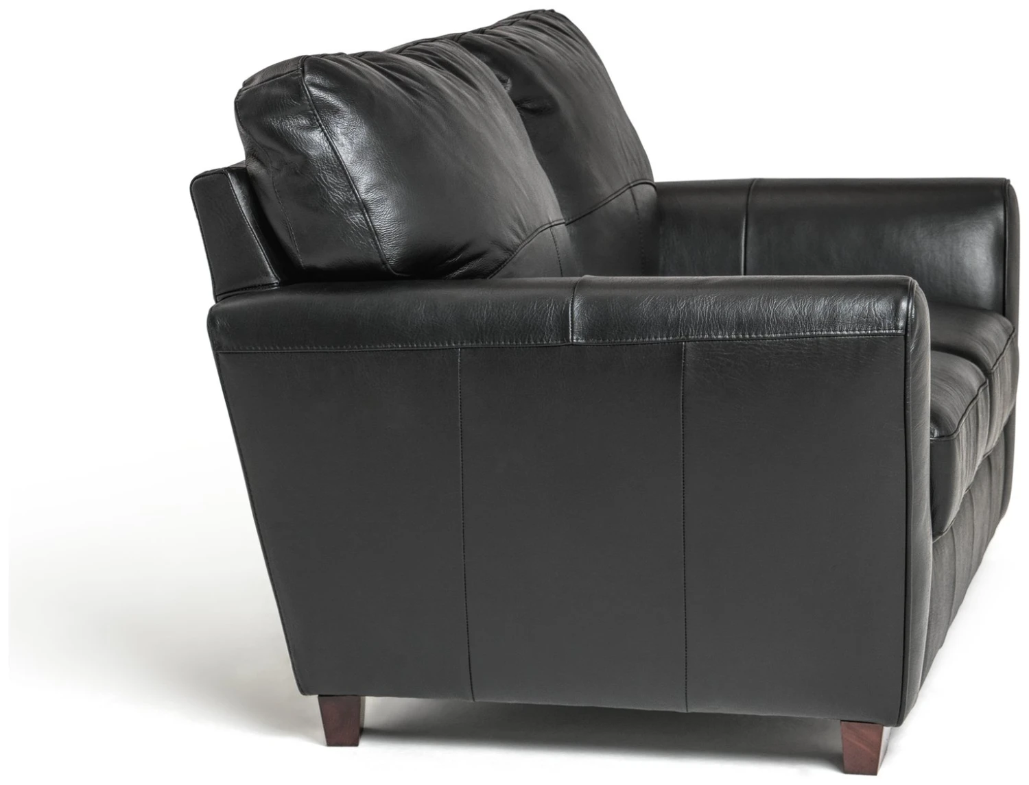 Habitat Milford Leather 2 Seater Sofa - Black 8 Habitat Milford Leather 2 Seater Sofa - Black - Image 8