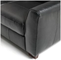 Habitat Milford Leather 2 Seater Sofa - Black 19 Habitat Milford Leather 2 Seater Sofa - Black -Habitat 9398335 R Z006A