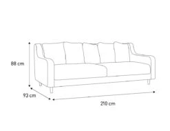 Habitat Swift Fabric 2 Seater Sofa - Charcoal -Habitat 9400302 R E001