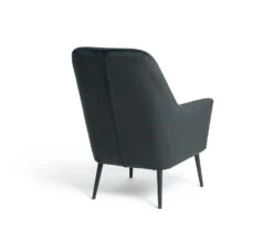 Habitat Celine Velvet Wingback Chair With Footstool-Charcoal 14 Habitat Celine Velvet Wingback Chair With Footstool-Charcoal -Habitat 9401019 R Z003A