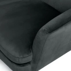 Habitat Celine Velvet Wingback Chair With Footstool-Charcoal 17 Habitat Celine Velvet Wingback Chair With Footstool-Charcoal -Habitat 9401019 R Z006A