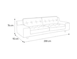 Habitat Hendricks Velvet 3 Seater Sofa - Ink Blue 10 Habitat Hendricks Velvet 3 Seater Sofa - Ink Blue -Habitat 9401758 R E001