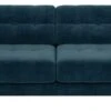 Habitat Hendricks Velvet 3 Seater Sofa - Ink Blue